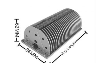 Штампованный радиатор шириной 96 мм для светодиодного прожектора